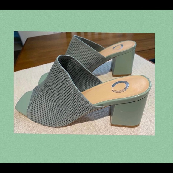 Sandal Wedge shoes size 8. Mint Green  color - Picture 1 of 3